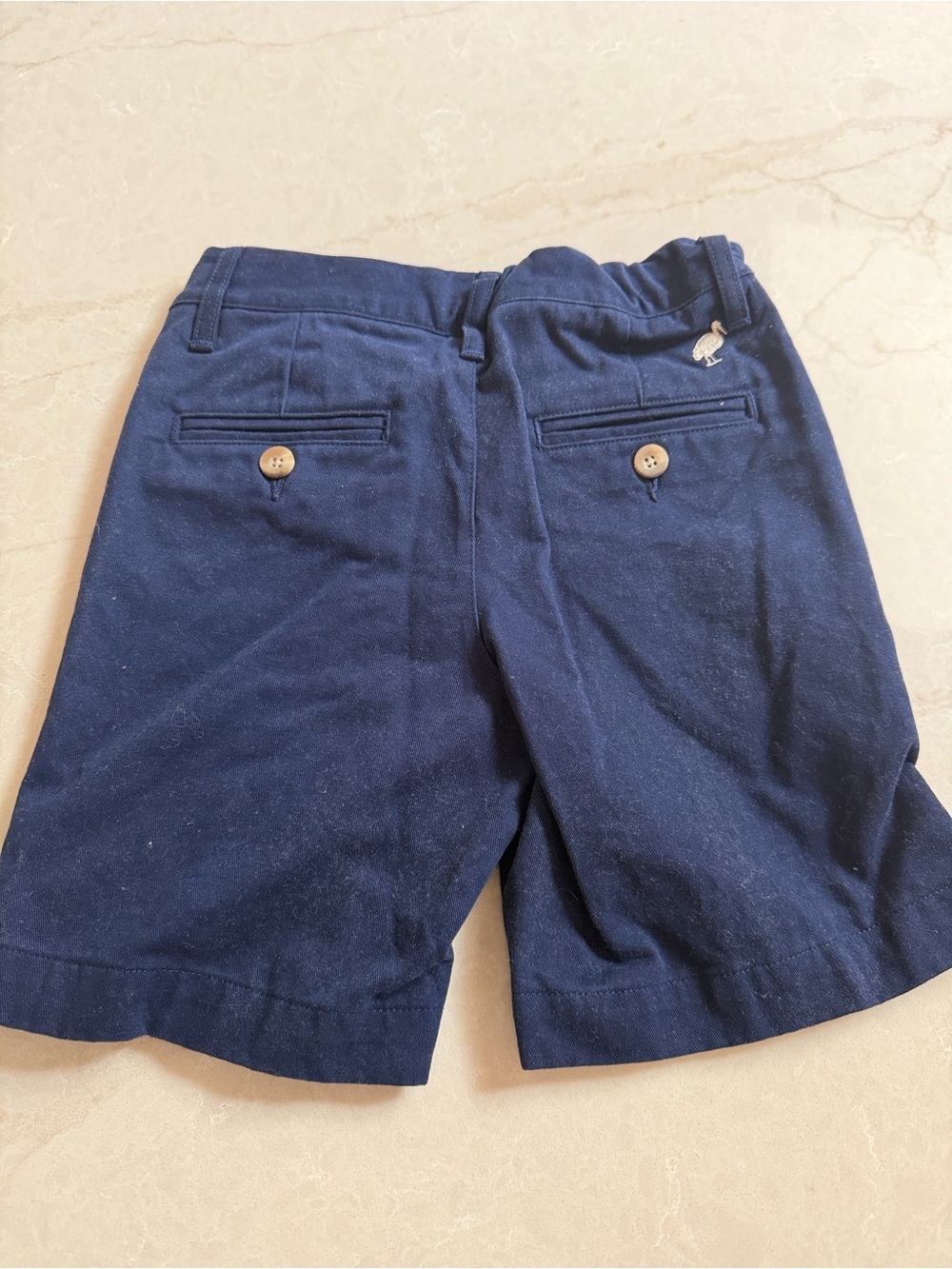 The Beaufort Bonnet Company Navy Cotton Chino Shorts